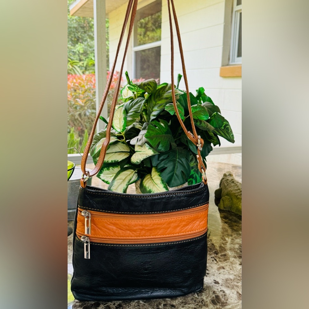 Crossbody Bag Real Leather Made in Italy